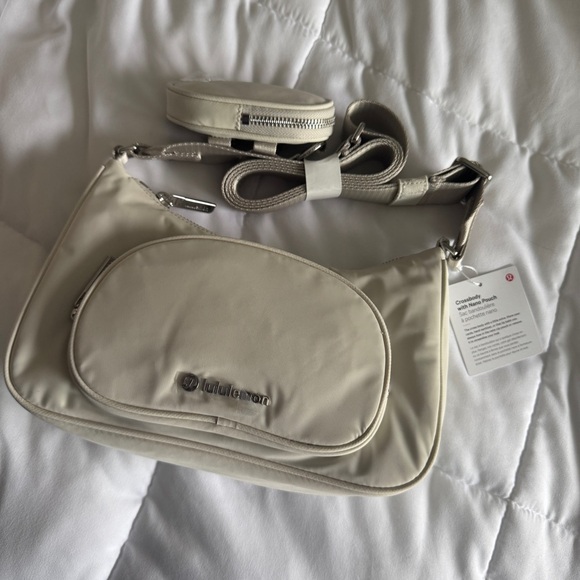 Crossbody Bag with Nano Pouch - Bone - Picture 5 of 10